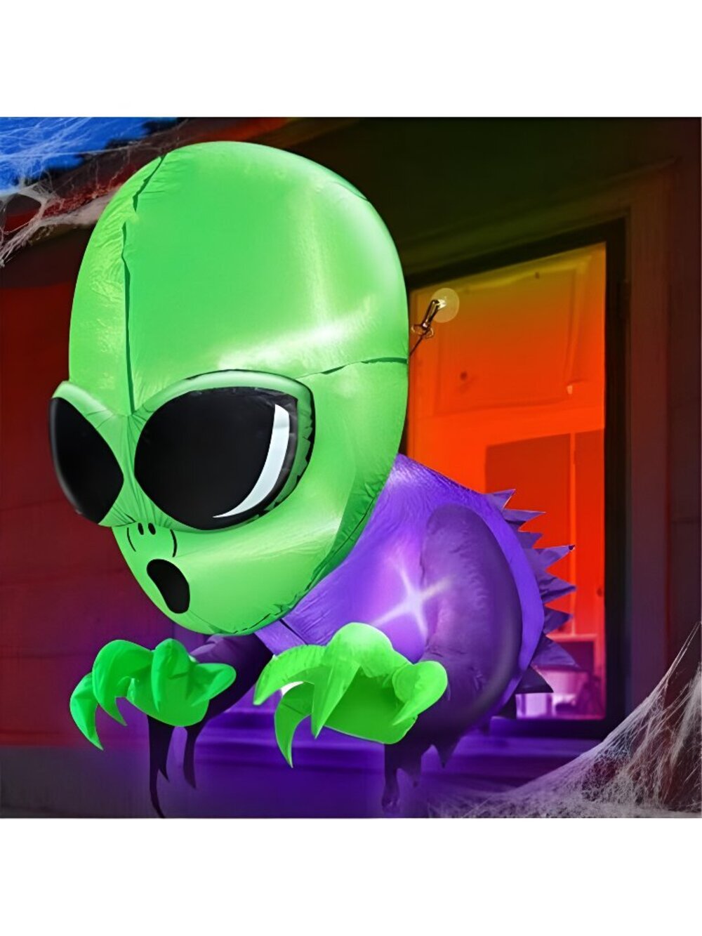 Halloween Inflatables Outdoor Decorations Alien Broke Out from Window